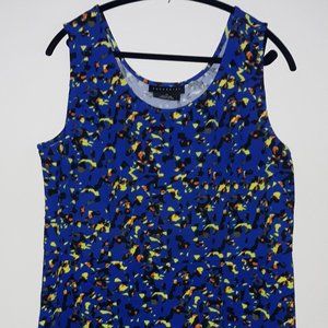 Woman's Blue Printed Dress